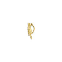 Diamond-Cut Sea Turtle Pendant (14K) side - Popular Jewelry - New York