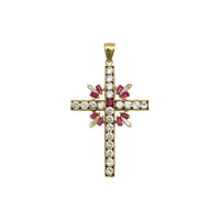 सुशोभित सेल्टिक क्रॉस पेंडेंट (14 के) फ्रंट - Popular Jewelry - न्यूयॉर्क