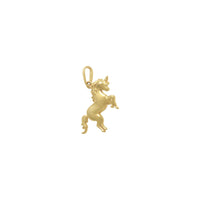 Galloping Unicorn Pendant (14K) side - Popular Jewelry - New York