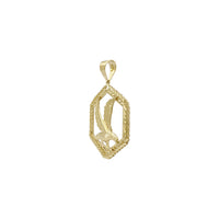 Sechseckegen Eagle Medaillon Pendant (14K) Säit - Popular Jewelry - New York