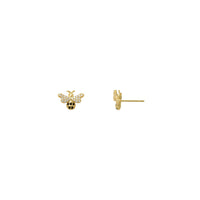 Icy Bee Stud Earrings amarelos (14K) principais - Popular Jewelry - New York
