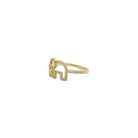 Anellu di Contour Icy Elephant (14K) laterale - Popular Jewelry - New York