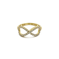 „Stoneset Infinity Symbol Ring“ (14K) priekis - Popular Jewelry - Niujorkas