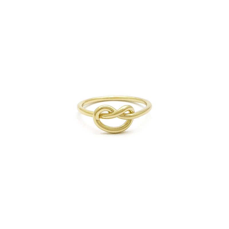 Love Knot Ring (14K) front - Popular Jewelry - New York