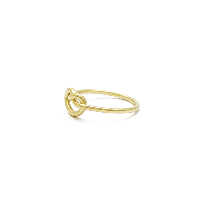 Love Knot Ring (14K) side - Popular Jewelry - New York