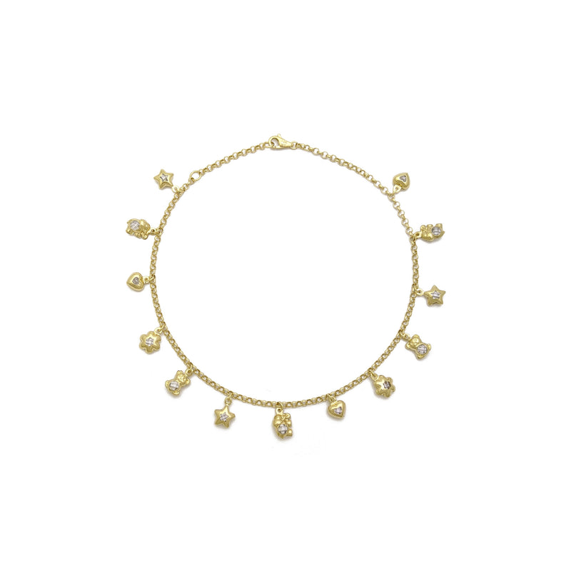Lovely Charms Anklet (14K) Popular Jewelry - New York