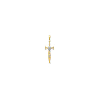 骷髏劍吊墜（14K）正面- Popular Jewelry - 紐約