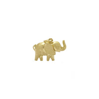 Smiley Elephant Pendant (14K) side 1 - Popular Jewelry - New York