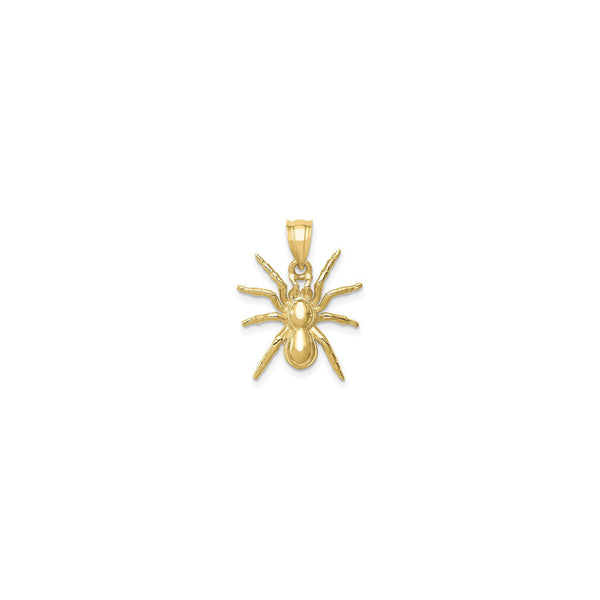 Tarantula Spider Pendant (14K) front - Popular Jewelry - New York