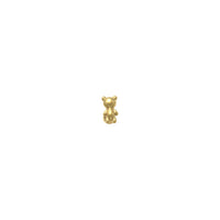 Teddy Bear Tragus Ear Piercing yellow (14K) front - Popular Jewelry - New York