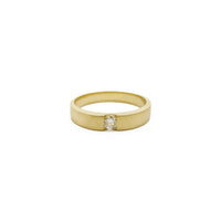 Tansyon-mòn Diamond solitèr Ring (14K) devan - Popular Jewelry - Nouyòk