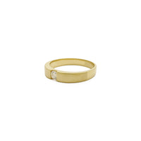 Spannungsmount Diamond Solitaire Ring (14K) Säit - Popular Jewelry - New York