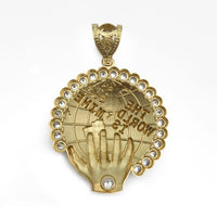 The World Is Mine Icy Pendant (14K) side - Popular Jewelry - New York