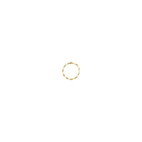 Csavart orrgyűrű (14K) elöl - Popular Jewelry - New York