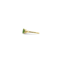 Twisted Vine Peridot Solitaire Ring (14K) side - Popular Jewelry - New York