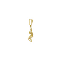 Virgo Zodiac Pendant (14K) side - Popular Jewelry - New York