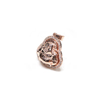 Laughing Buddha Diamond Rose Gold Pendant (14K) side 1 - Popular Jewelry - New York