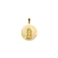 Our Lady of Guadalupe Medallion Pendant Medium (14K) front - Popular Jewelry - New York