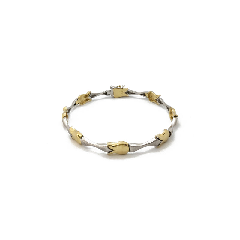Tulip Silhouette Bracelet (14K) front - Popular Jewelry - New York