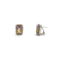 Alexandrite və White Sapphire Halo Stud Sırqalar (14K) əsas - Popular Jewelry - Nyu-York