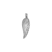 Angel Wing CZ White Gold Pendant (14K) right - Popular Jewelry - New York