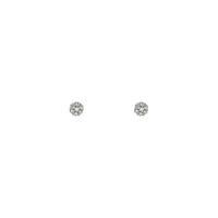 Diamond Cluster Stud Ear (14K) iwaju - Popular Jewelry - Niu Yoki
