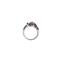 Pink Sapphire Cascabel Rattlesnake Ring (14K) setting - Popular Jewelry - New York