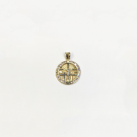 丝毫CZ大奖章吊坠（14K）- Popular Jewelry  - 纽约
