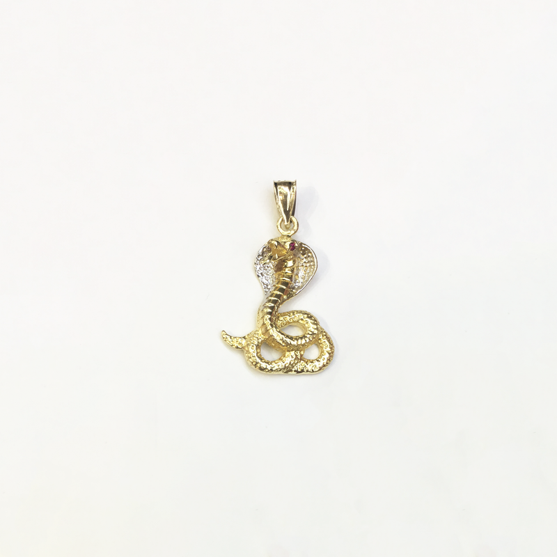 Cobra CZ Pendant (14K) - Popular Jewelry New York