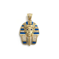 Colgante Iut colorido faraón Rey Tut (14K) frente - Popular Jewelry - Nueva York