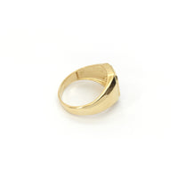 Cross CZ Signet Ring (14K) side - Popular Jewelry - New York