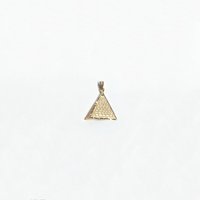 Liontin Potong Berlian Pyramid Mesir (14K) (Ukuran Sedang) - Popular Jewelry NY