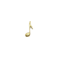 Eight Music Note Diamond Cut Pendant (14K) front - Popular Jewelry - New York
