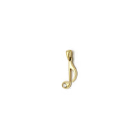Səkkiz not brilyant kulon (14K) 1 tərəf - Popular Jewelry - Nyu-York