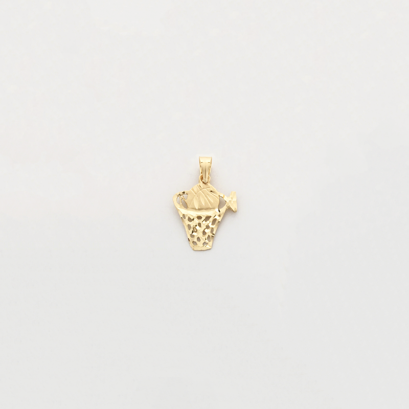 Hoops Diamond Cut Pendant (14K) - Popular Jewelry - New York
