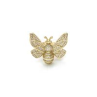 Bèl Rèn Bee CZ Ring (14K) devan - Popular Jewelry - Nouyòk