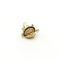 Meander Yellow Shell Turtle CZ Ring (14K) open - Popular Jewelry - New York
