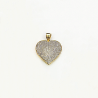 Puffy Heart Cubic Zirconia Pendant (14K) labi ka daghan - Popular Jewelry - New York