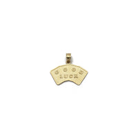 क्वाड ऐक्स पोकर हैंड पेंडेंट (14K) बैक - Popular Jewelry - न्यूयॉर्क