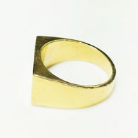 Rectangle Signet Ring (Silver; Gold)