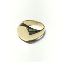 Custom Circle Signet Ring (Gold) (Silver)