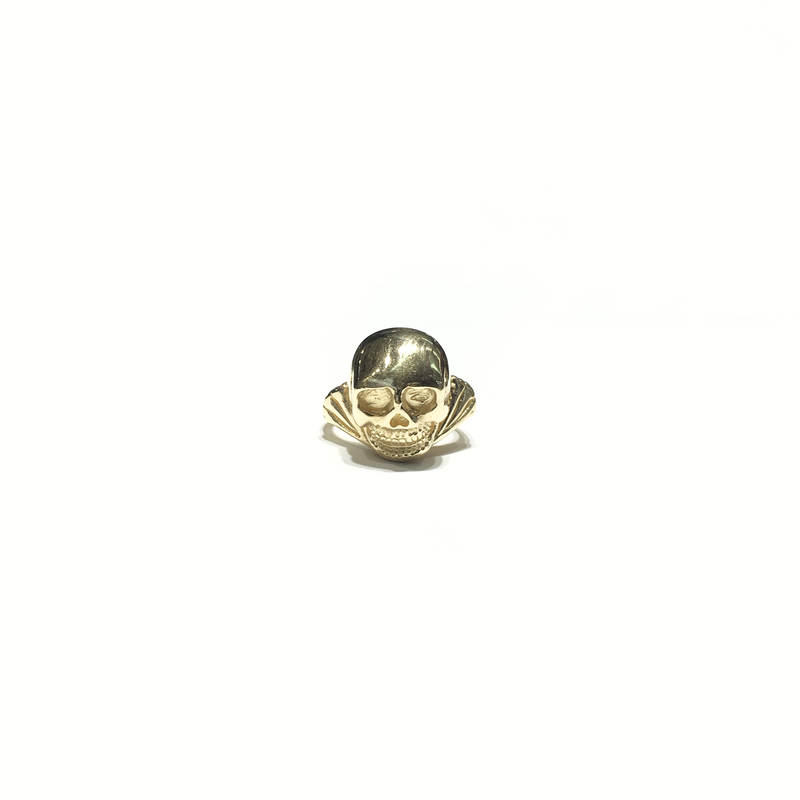 Skull Head Ring (14K) front - Popular Jewelry - New York