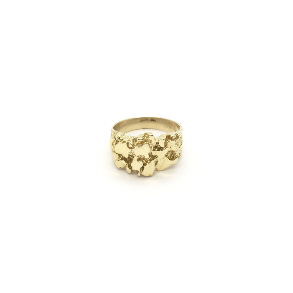 Blocky Nugget Ring (14K) – Popular J