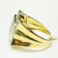 Squares Diamond Ring 14K Yellow Gold