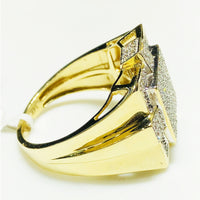 Squares Diamond Ring 14K Yellow Gold