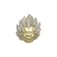 Vegeta Başlı Brilyant Kulon (14K) ön - Popular Jewelry - Nyu-York