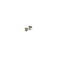 Yellow Diamond Stud Earring (14K) side - Popular Jewelry - New York