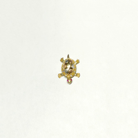 Baby Turtle CZ Tri-Color Locket Pendant (14K) - Popular Jewelry New York
