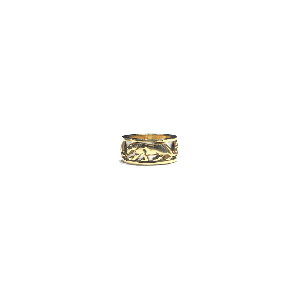 Panther Eternity Ring (14K) front - Popular Jewelry - New York