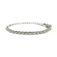 Round Diamond Tennis Four-Prong Bracelet (14K) front - Popular Jewelry - New York